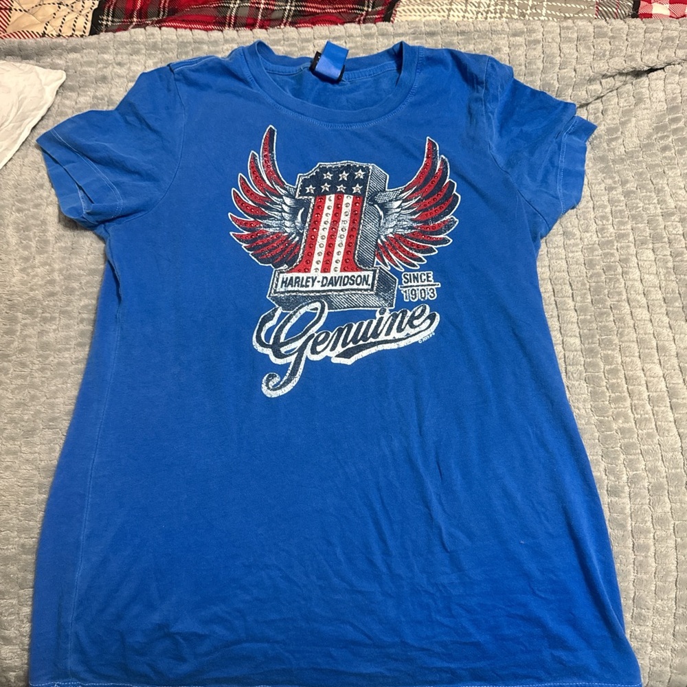 Harley-Davidson Blue Graphic T-Shirt